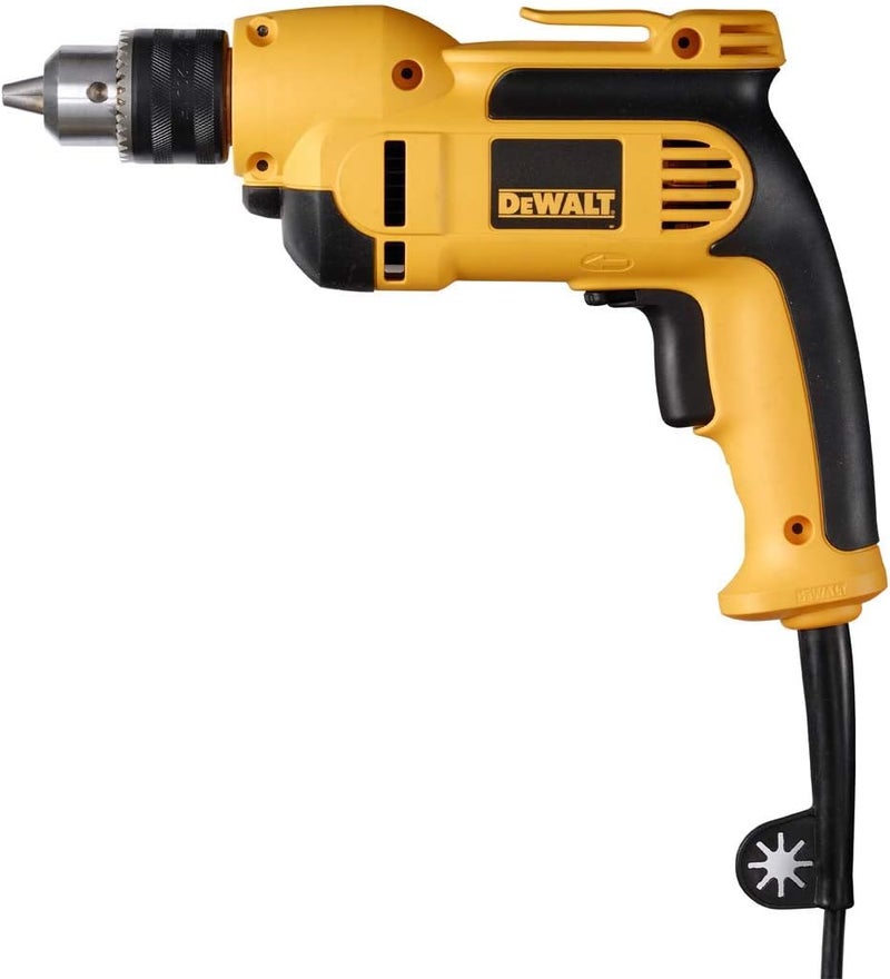 DeWalt 10mm Rotary Drill with Keyed Chuck, Yellow/Black, DWD112-B5 - Image 1